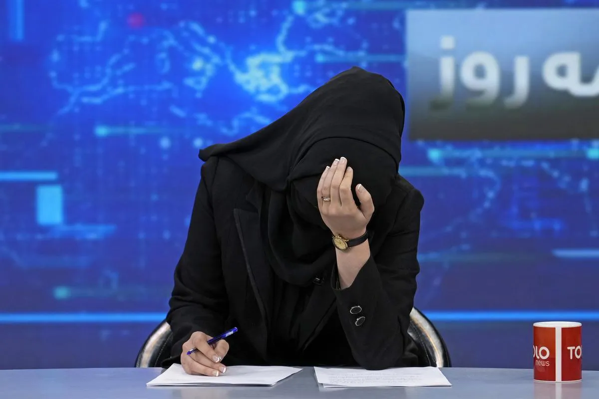 Afghanistan&rsquo;s TV anchor veil order one more step toward the erasure of females